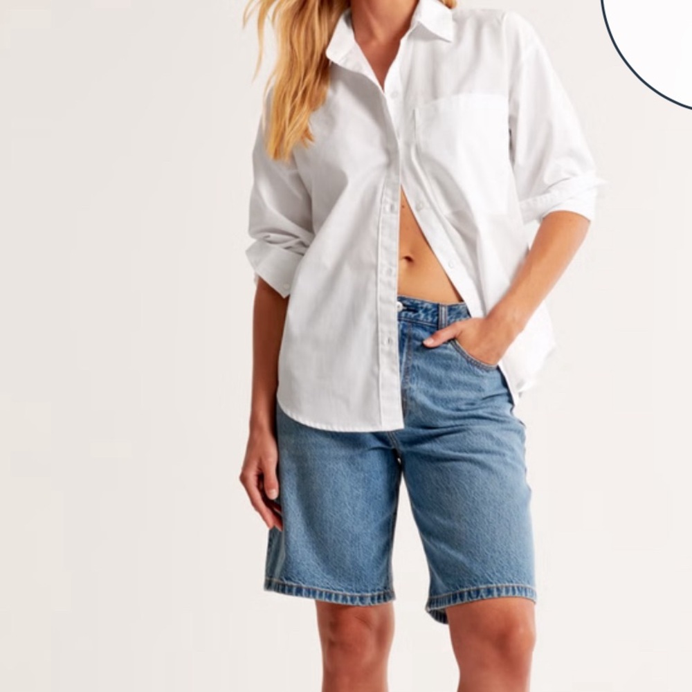 Abercrombie Oversized boyfriend button down